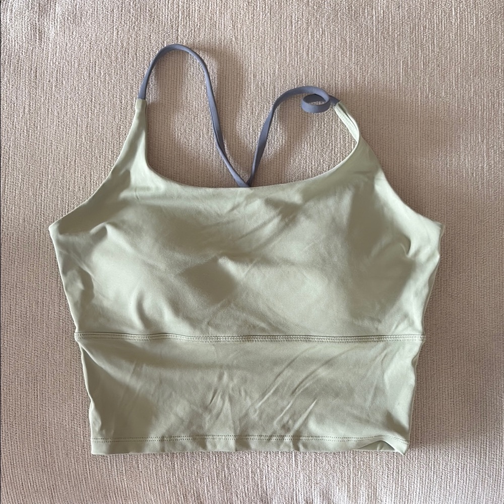 Green athletic top